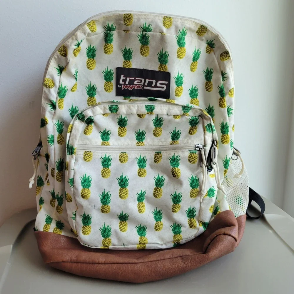 Jansport Pineapple Trans Backpack Laptop Sleeve Book Bag School Work Travel